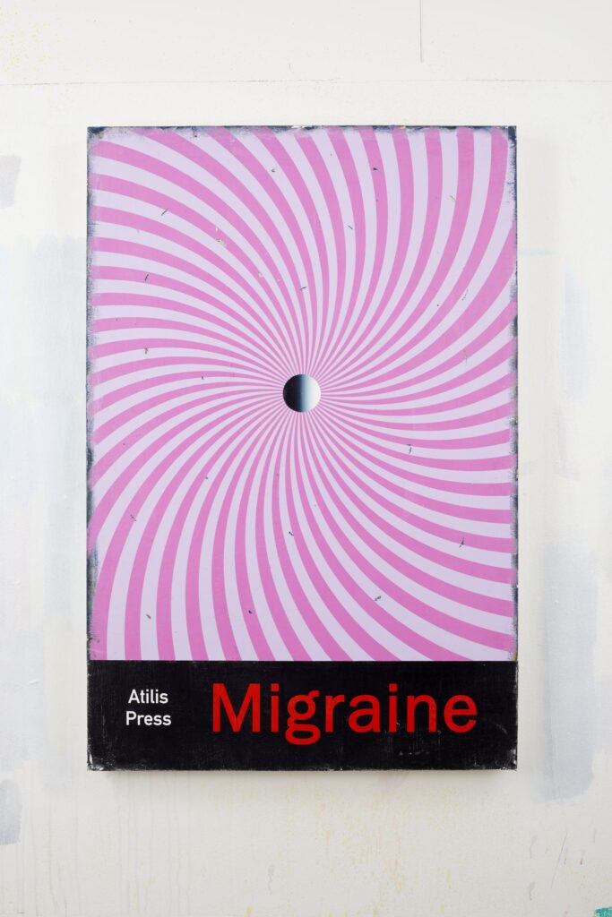 Migraine, Acrylic on board, 120x80cm, 2021