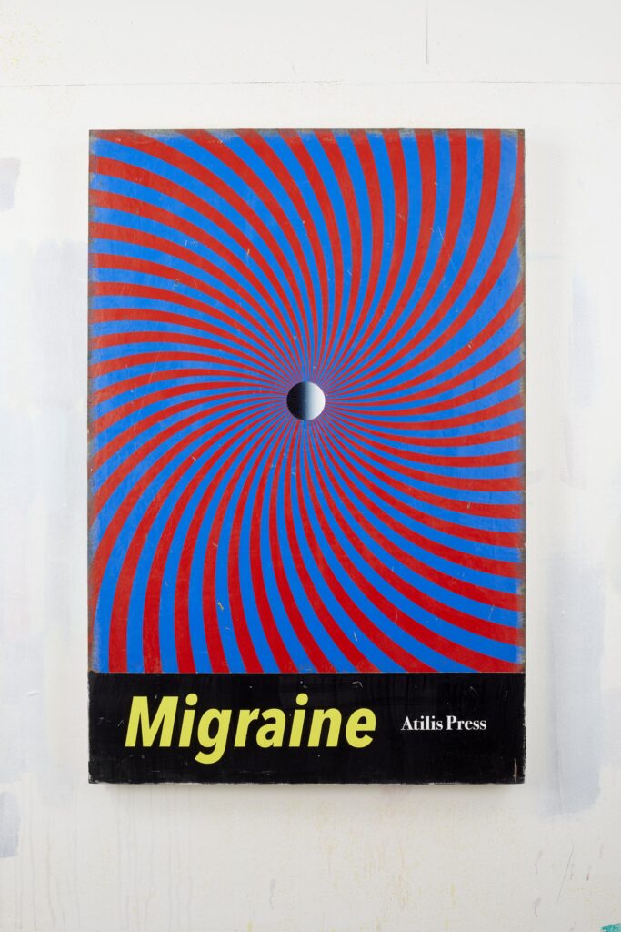 Migraine, Acrylic on board, 120x80cm, 2021
