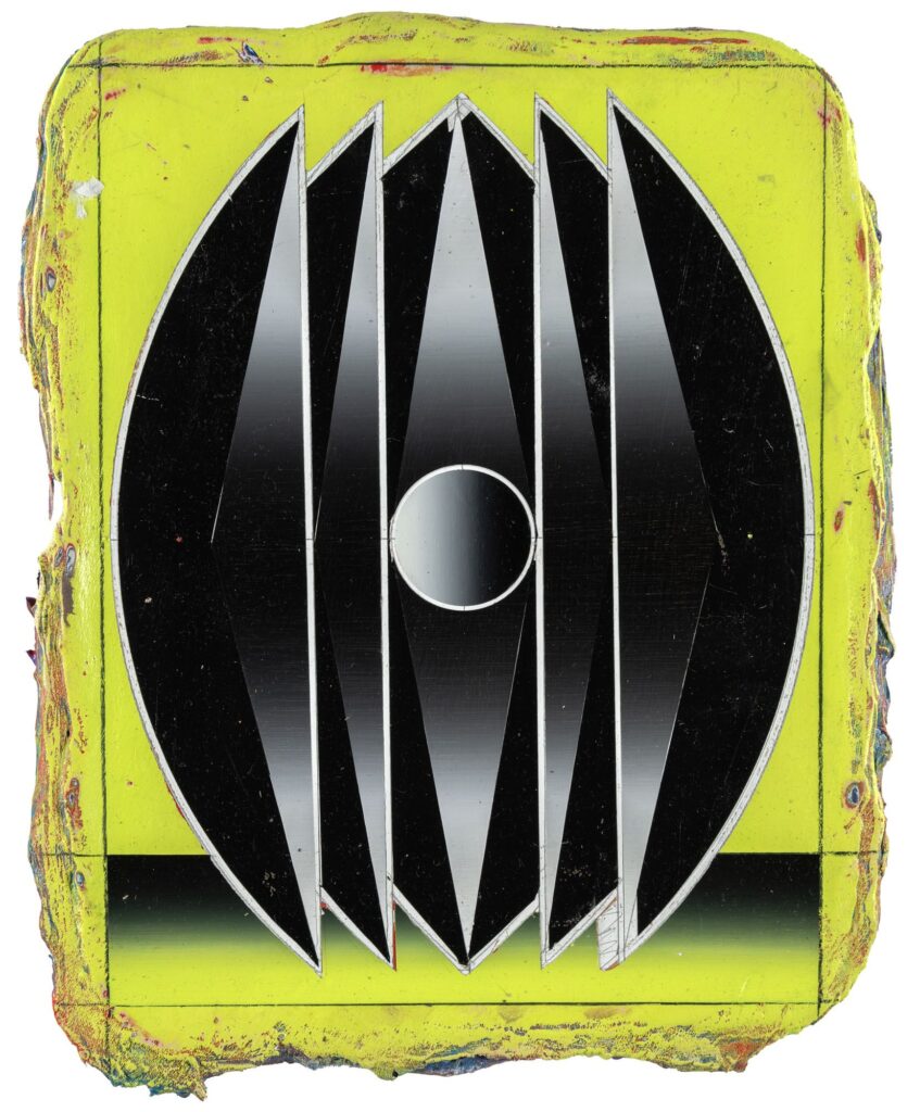 Untitled, acrylic and wax pastel on canvas, 30x24cm, 2019-2023