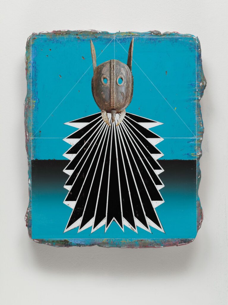 Drag Queen Kabuki V, acrylic and collage on canvas, 50x40cm, 2014-2020