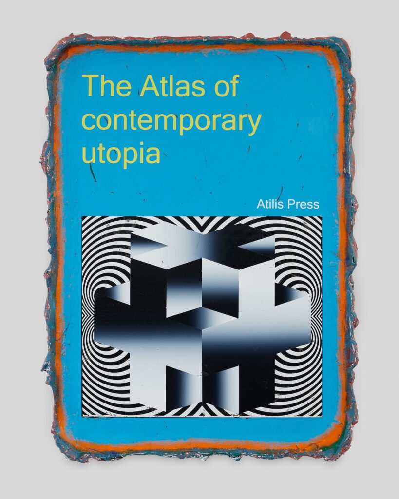 The Atlas of Contemporary Utopia, acrylic on canvas, 100x70cm, 2020