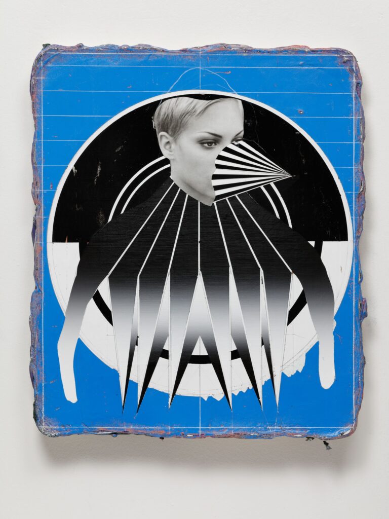 The Carnival IV (after Pieter Brueghel), acrylic, collage and jute on board, 60x50cm, 2019-2020