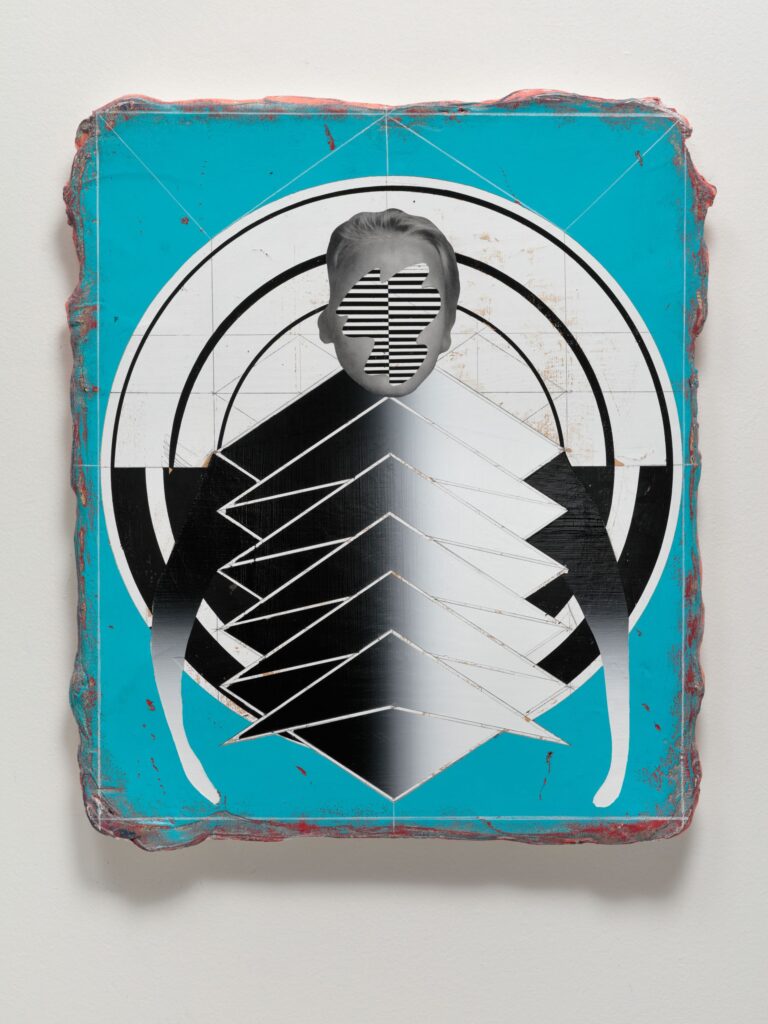 The Carnival VIII (after Pieter Brueghel), acrylic, collage and jute on board, 60x50cm, 2019-2020