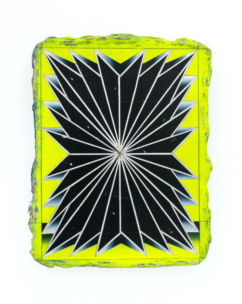 Untitled, acrylic and wax pastel on canvas, 40 x 30 cm, 2018-23-24