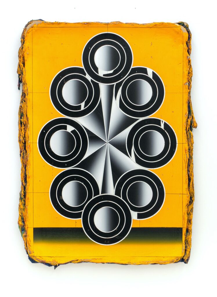 Untitled, acrylic and wax pastel on canvas, 120 x 80 cm, 2023-24