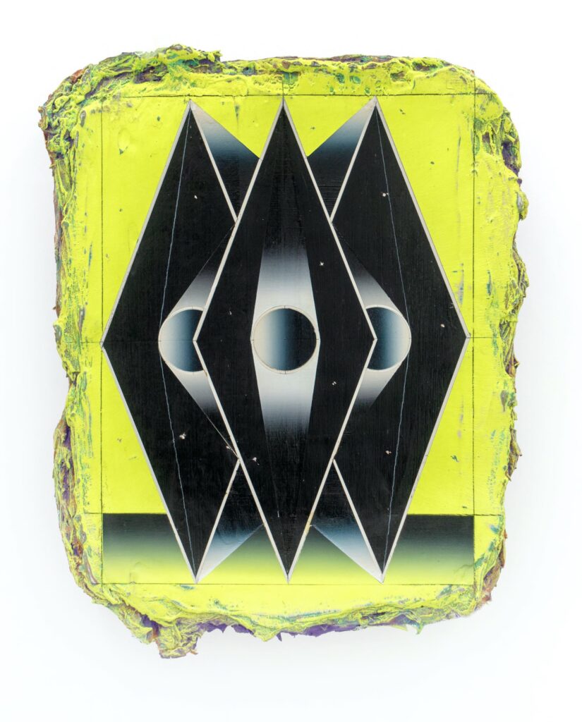 Untitled, acrylic and wax pastel on canvas, 40 x 30 cm, 2024