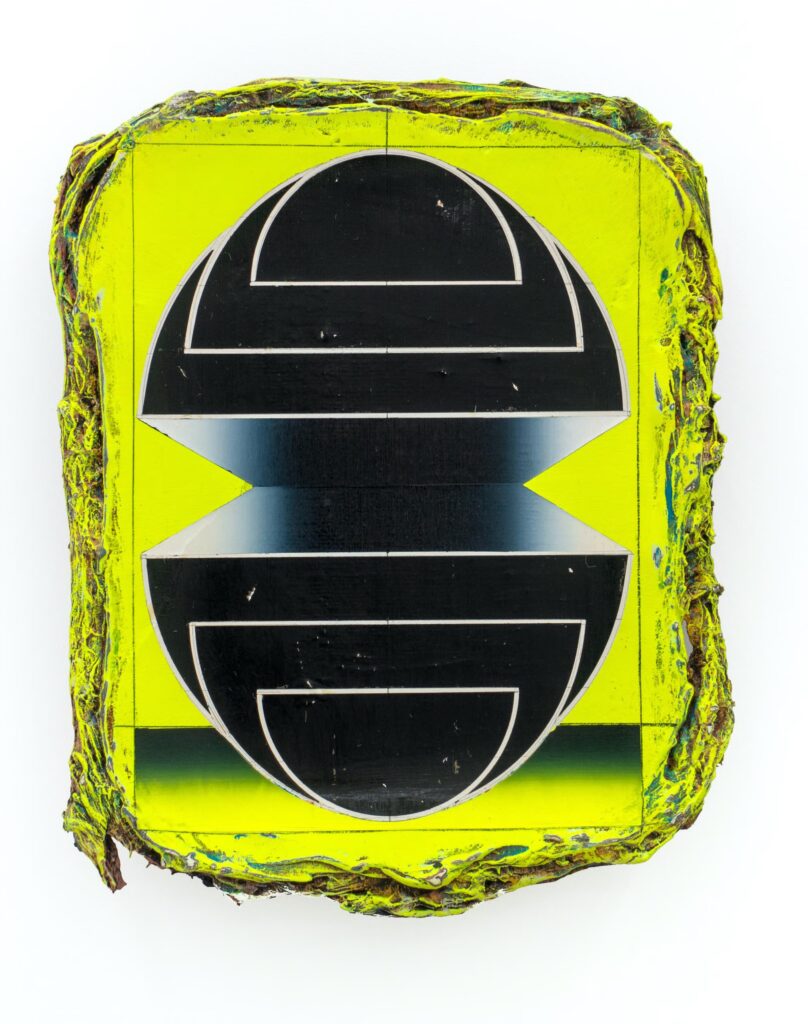 Untitled, acrylic and wax pastel on canvas, 40 x 30 cm, 2024