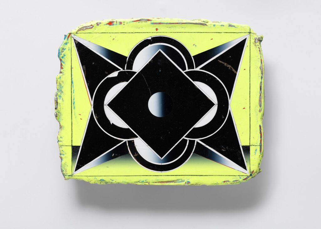 Untitled, acrylic and wax pastel on canvas, 18x24cm, 2014-2024