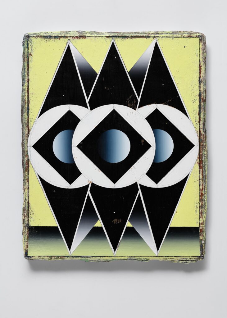 Untitled, acrylic and wax pastel on canvas, 30x24cm, 2014-2024