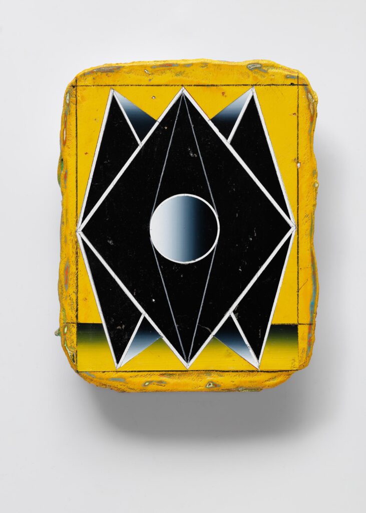 Untitled, acrylic and wax pastel on canvas, 18x13cm, 2015-2023