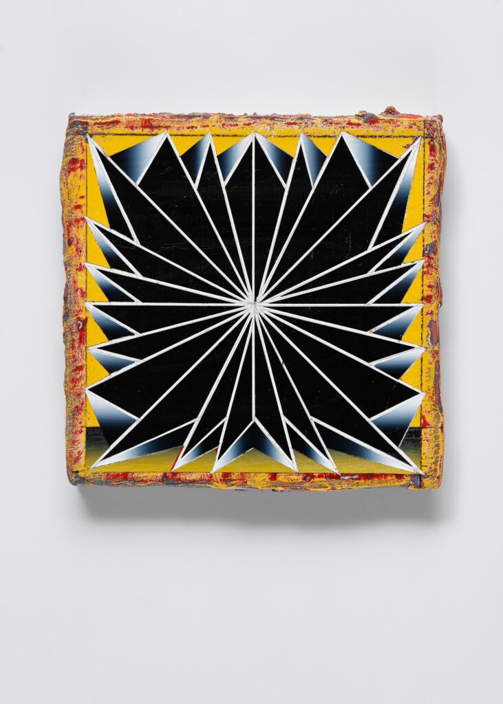 Untitled, acrylic and wax pastel on canvas, 20x20cm, 2016-2024