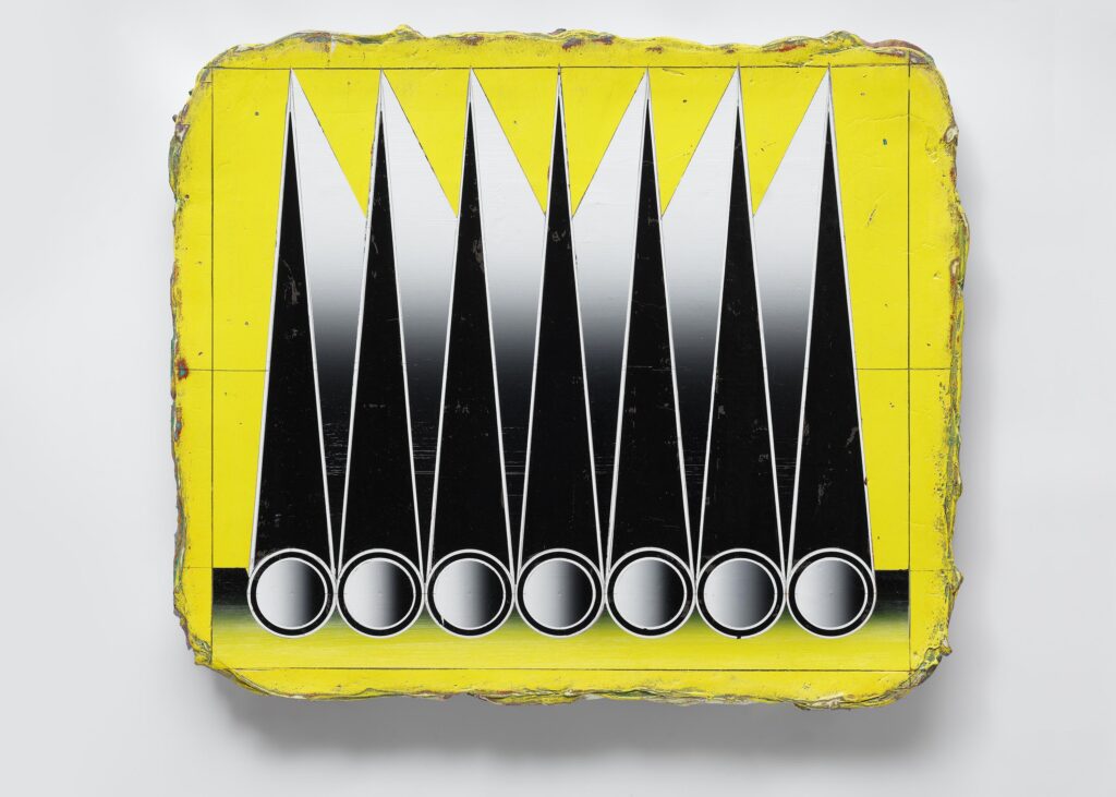 Untitled, acrylic and wax pastel on canvas, 60x50cm, 2016-2024