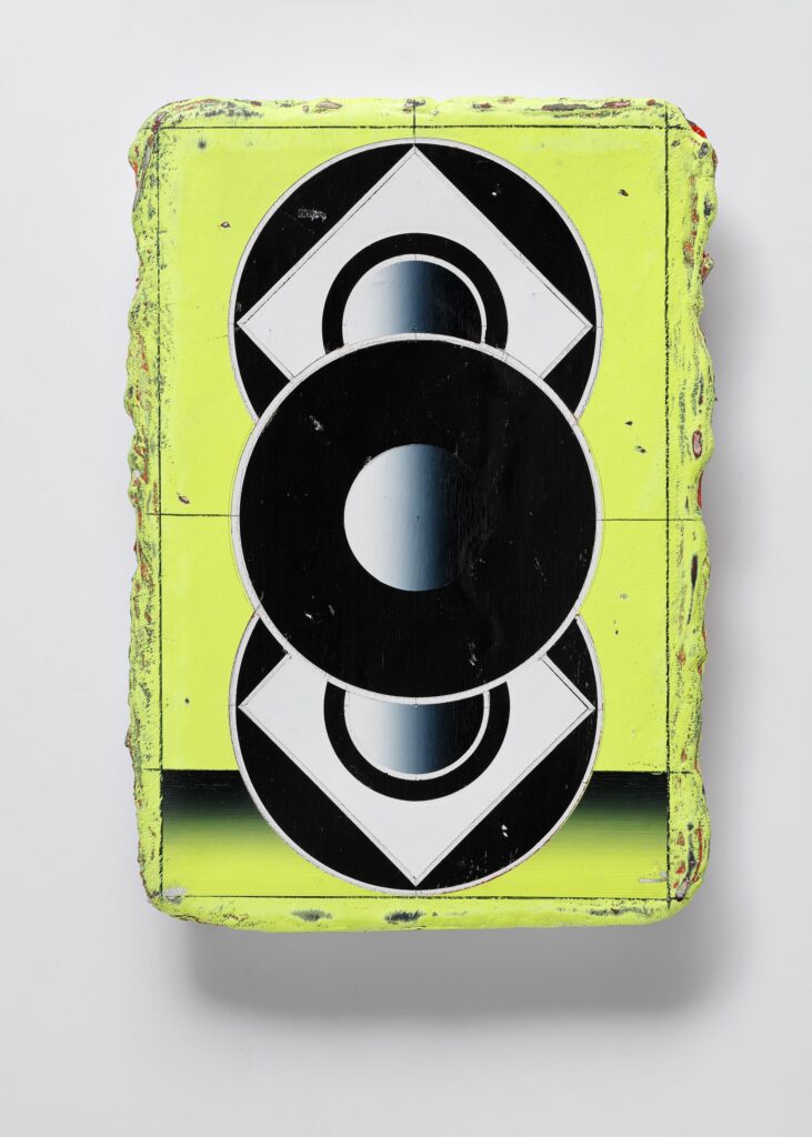 Untitled, acrylic and wax pastel on canvas, 30x20cm, 2017-2024