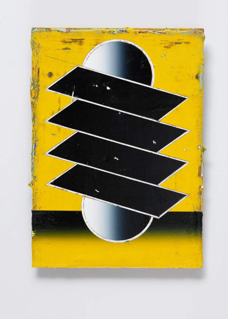 Untitled, acrylic and wax pastel on wood board, 30x21cm, 2018-2024