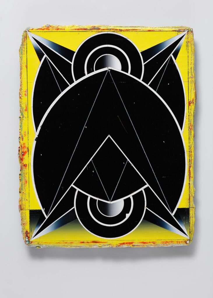 Untitled, acrylic and wax pastel on wood board, 40x30cm, 2020-2024