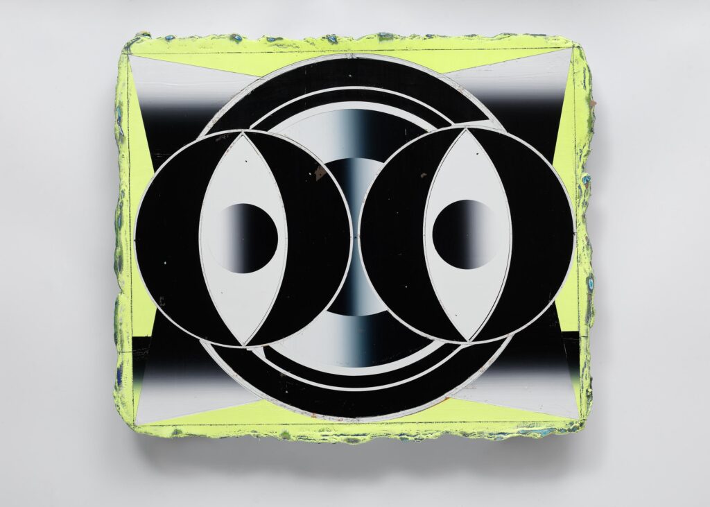 Untitled, acrylic and wax pastel on canvas, 50x60cm, 2023-2024