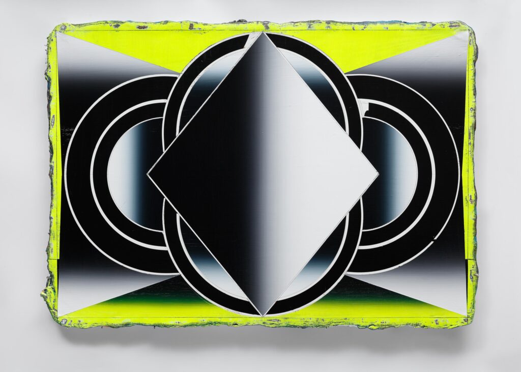 Untitled, acrylic and wax pastel on canvas, 70x80 cm, 2024