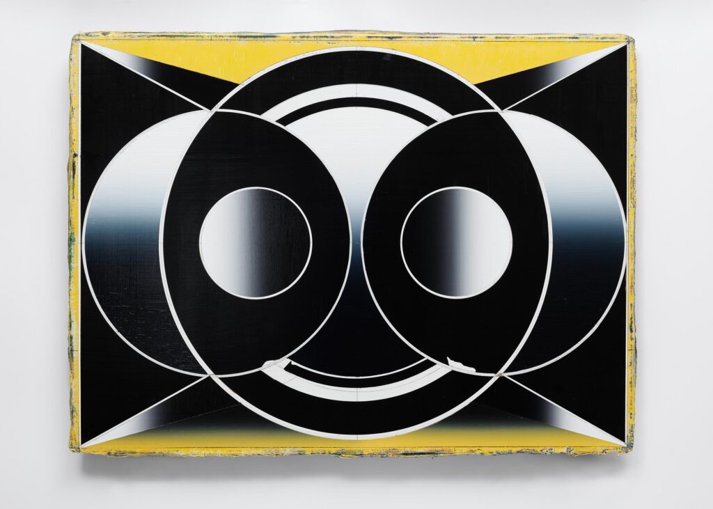 Untitled, acrylic and wax pastel on wood board, 60x80cm, 2024